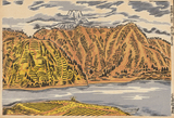 作品画像：西湖曇り日の富士