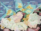 作品画像：水槽（小魚とひとで）