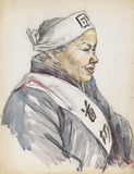 作品画像：［闘う日鋼室蘭の老主婦］