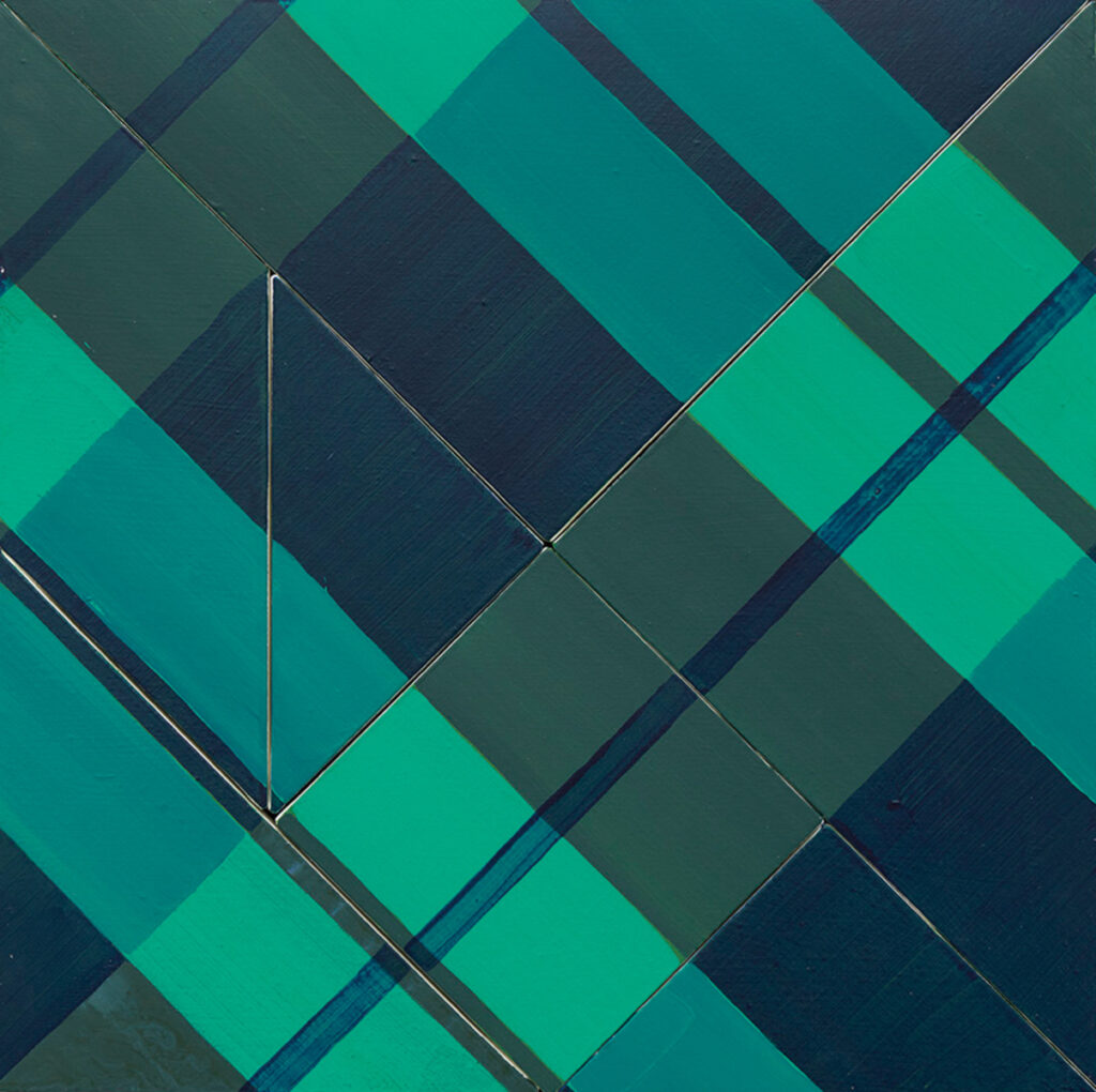 作品画像：Tangram-Painting (Tartan Check)