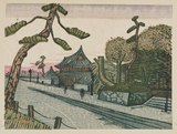 作品画像：芝増上寺［『新東京百景』より］
