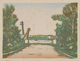 作品画像：浜町公園［『新東京百景』より］