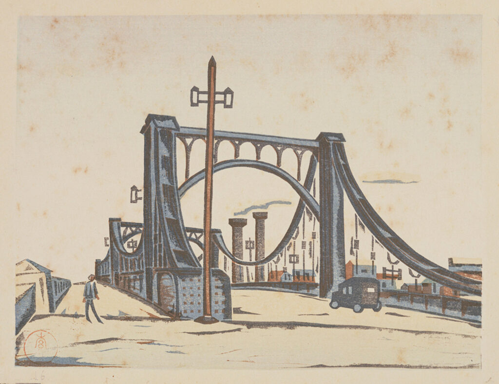 作品画像：清洲橋［『新東京百景』より］
