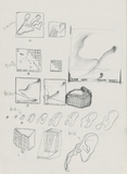 作品画像：［耳、制作プラン 1969-71］