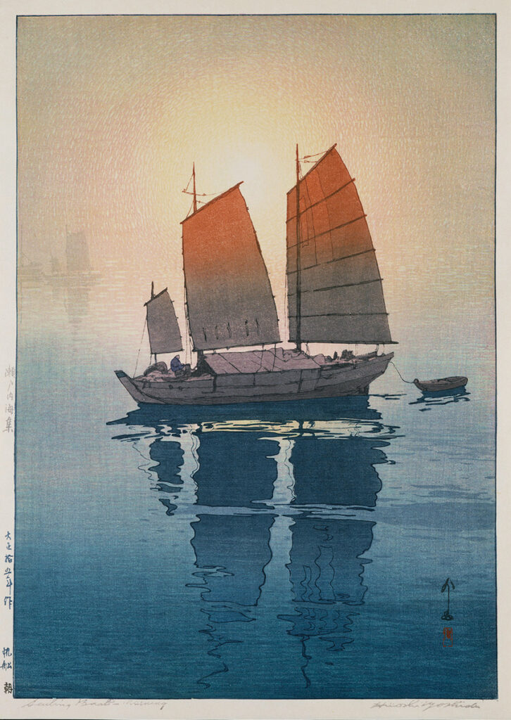 作品画像：帆船　朝