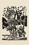 作品画像：木のぼり（柿の木）