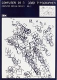 作品画像：COMPUTER DESIGN SERIES NO.3  COMPUTER IS A GOOD TYPOGRAPHER