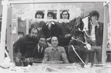 1970年代美術記録写真集 「デュシャン大ガラス制作中　1980年4月10日　東京大学」