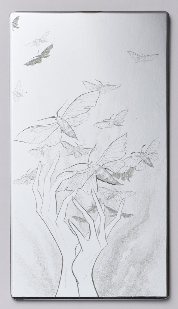 作品画像：［小林ドンゲ関連資料一括：枯れゆく花］