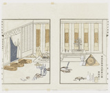 作品画像：室内画37－配置される山と消失点
