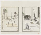 作品画像：室内画48－盆栽と内臓のある室内