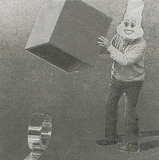 作品画像：生捕（新聞コラージュシリーズ）