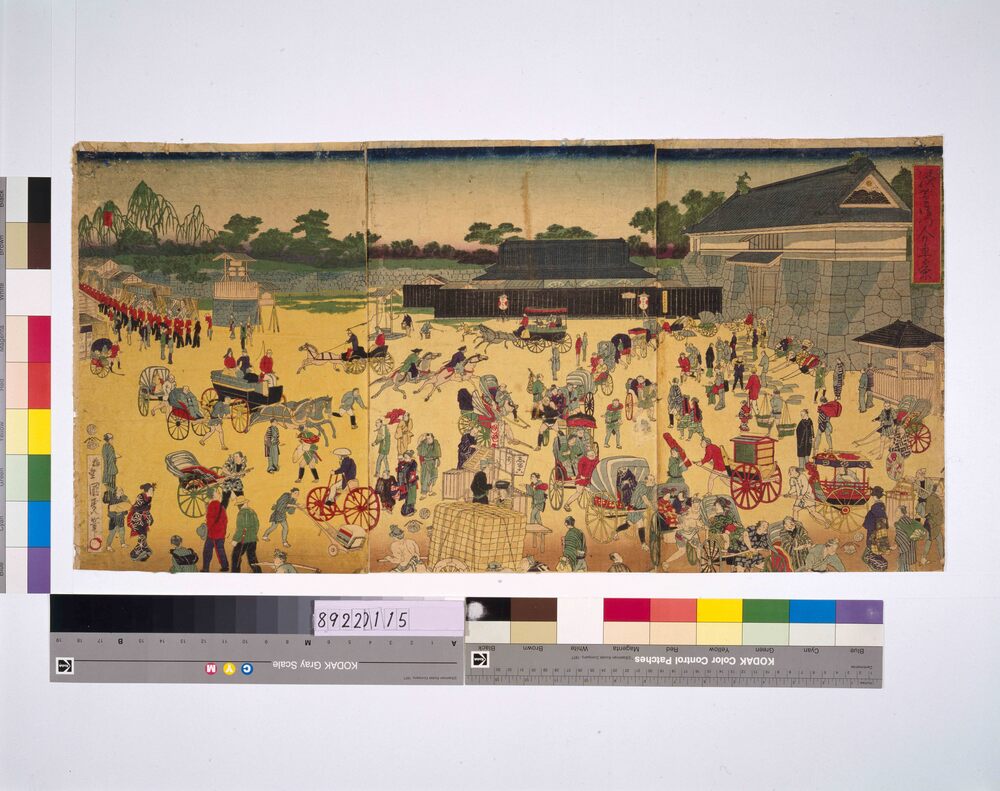 作品画像：浅草御門人力車夕栄